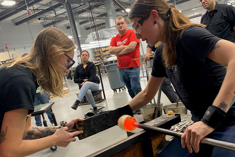 Women Glassblowing